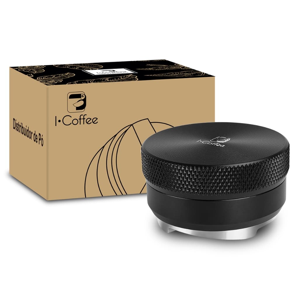 iCoffee Tamper Giratório 54/58mm para Café Expresso em Aço Inoxidável