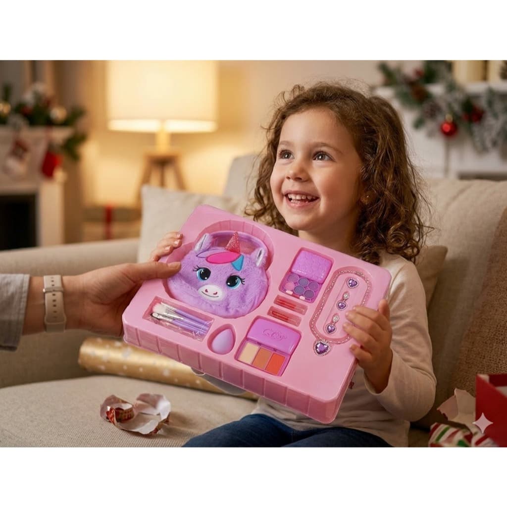 Kit Maquiagem com Bolsa Unicórnio