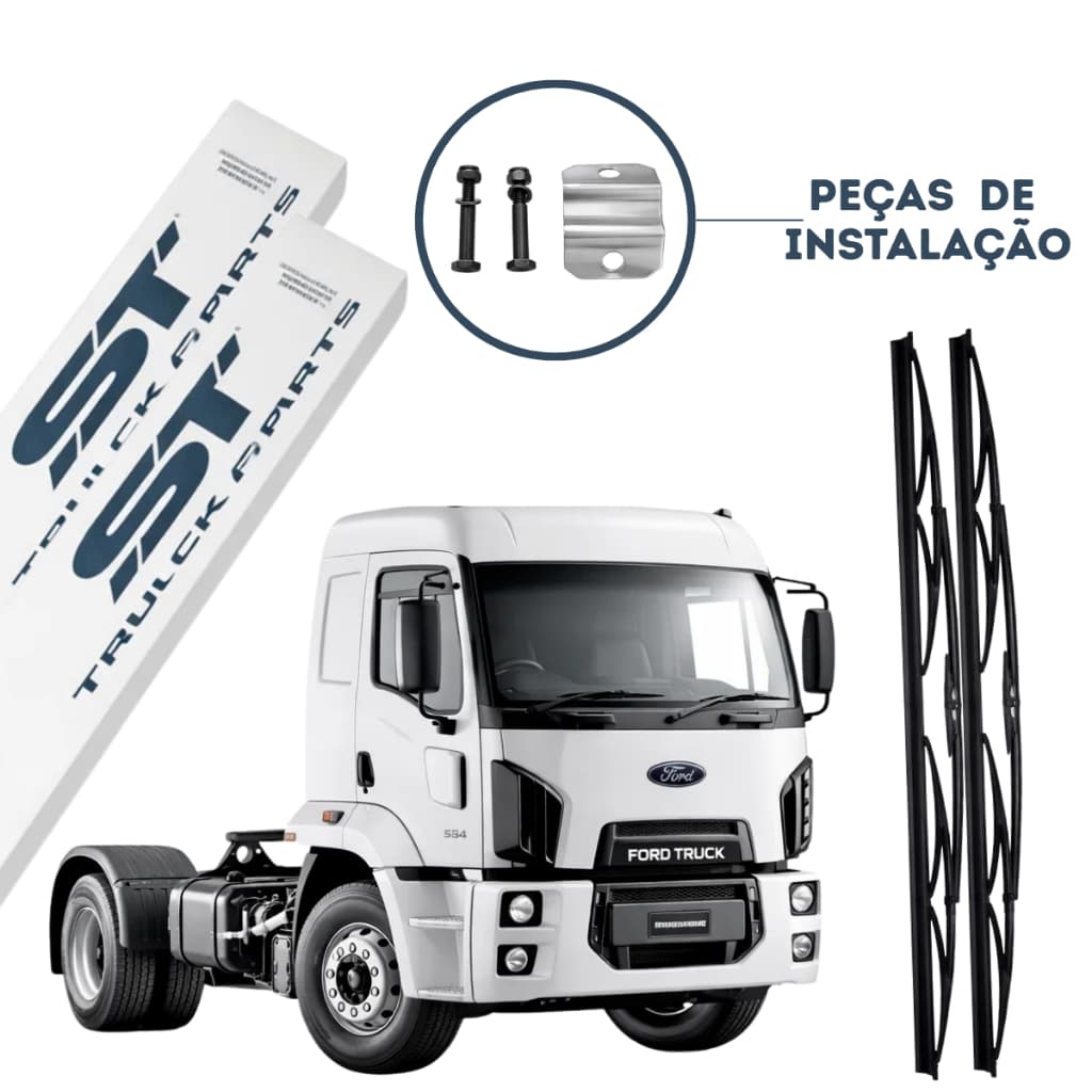 Par Palheta Do Parabrisa 26 Polegadas Volvo Fh/nh/fm Preto