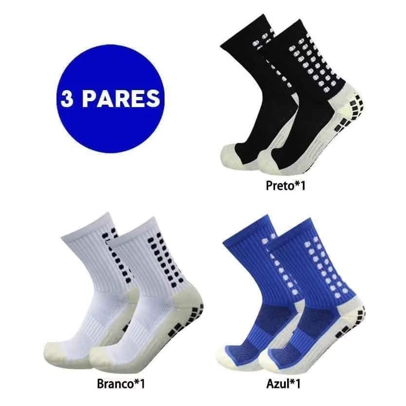 Kit Meia pro socks Meias Esportivas Futebol Algodão Antiderrapantes De Alta Qualidade