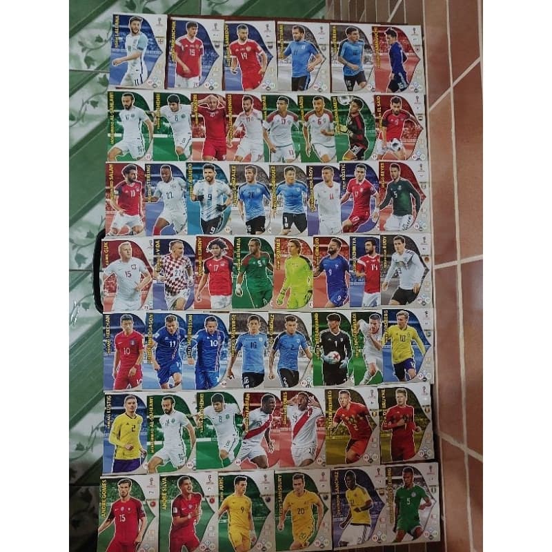 lote 50 figurinhas copa Rússia 2018
