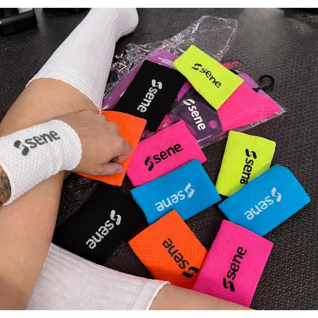 Par Munhequeiras Esportivas Absorve Suor Crossfit Beach Tennis Academia