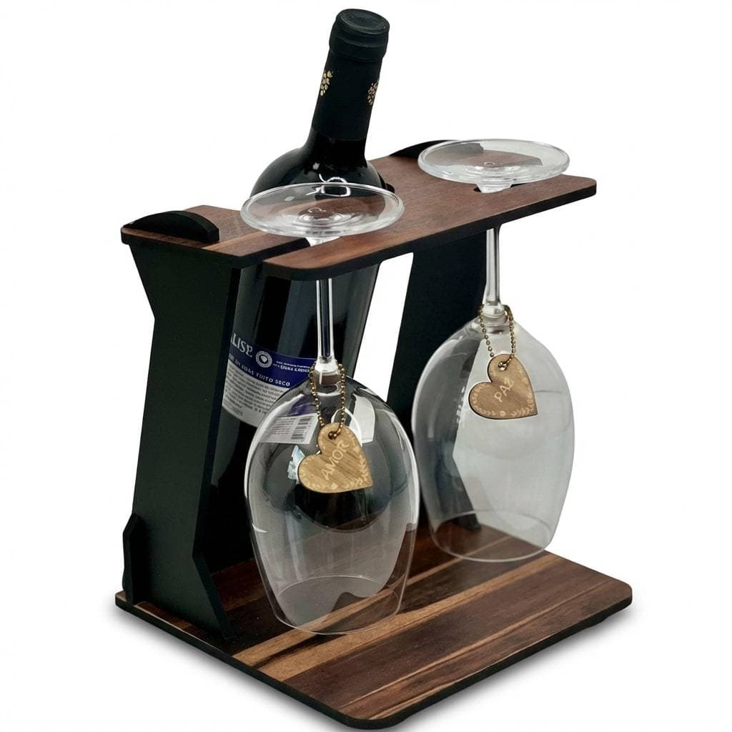 Adega para Vinhos Suporte Taças Organizador Decorativo