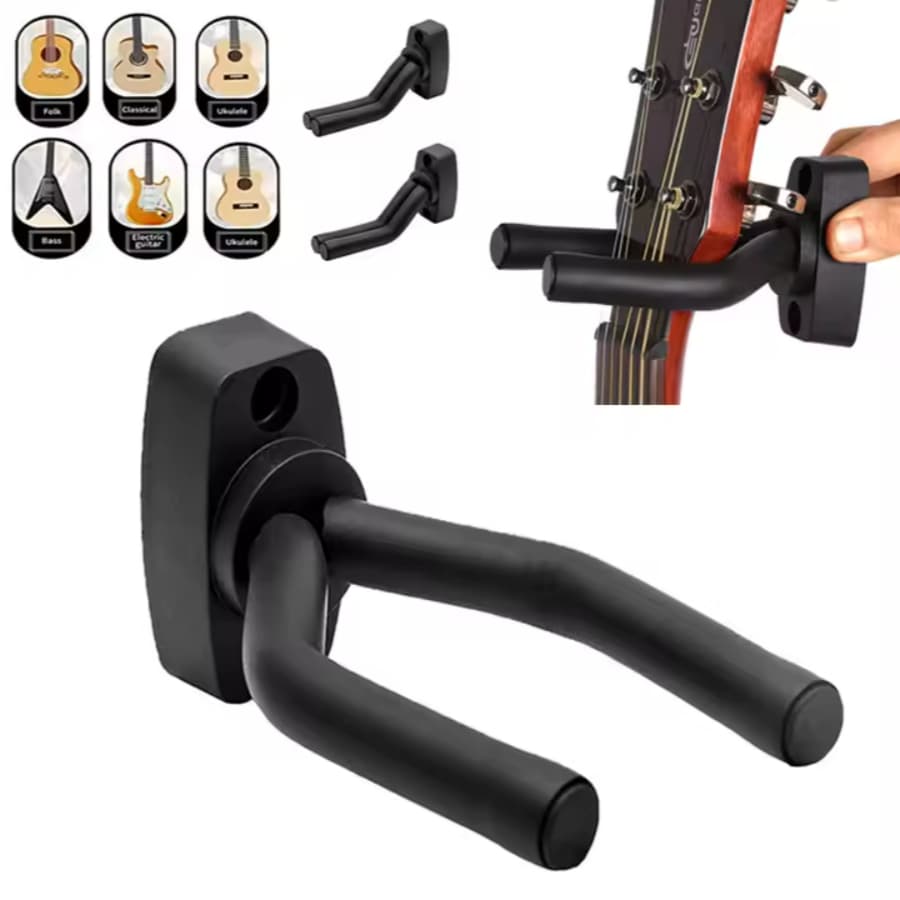 Suporte de Parede Universal para Violão Guitarra Violino Ukulele Cavaquinho com Proteção