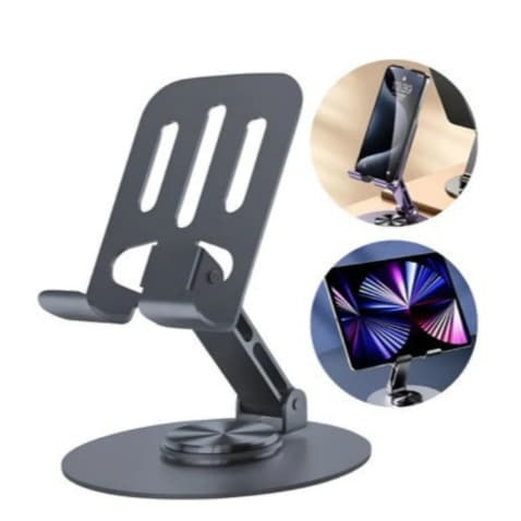Suporte De Celular Giratoria 360° Metal Para Apoio De Mesa