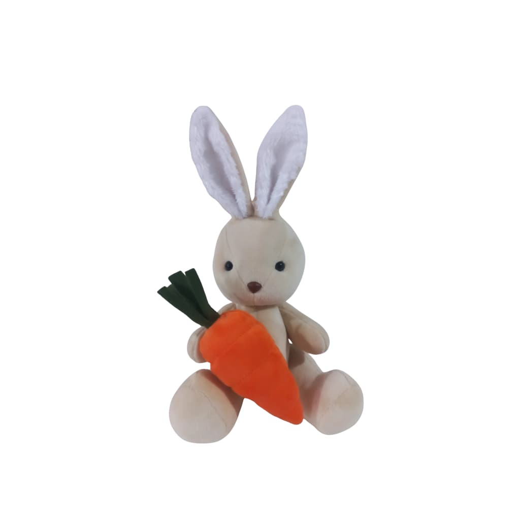 Coelho De Pelúcia com Cenoura  Pascoa Decoração Enfeite