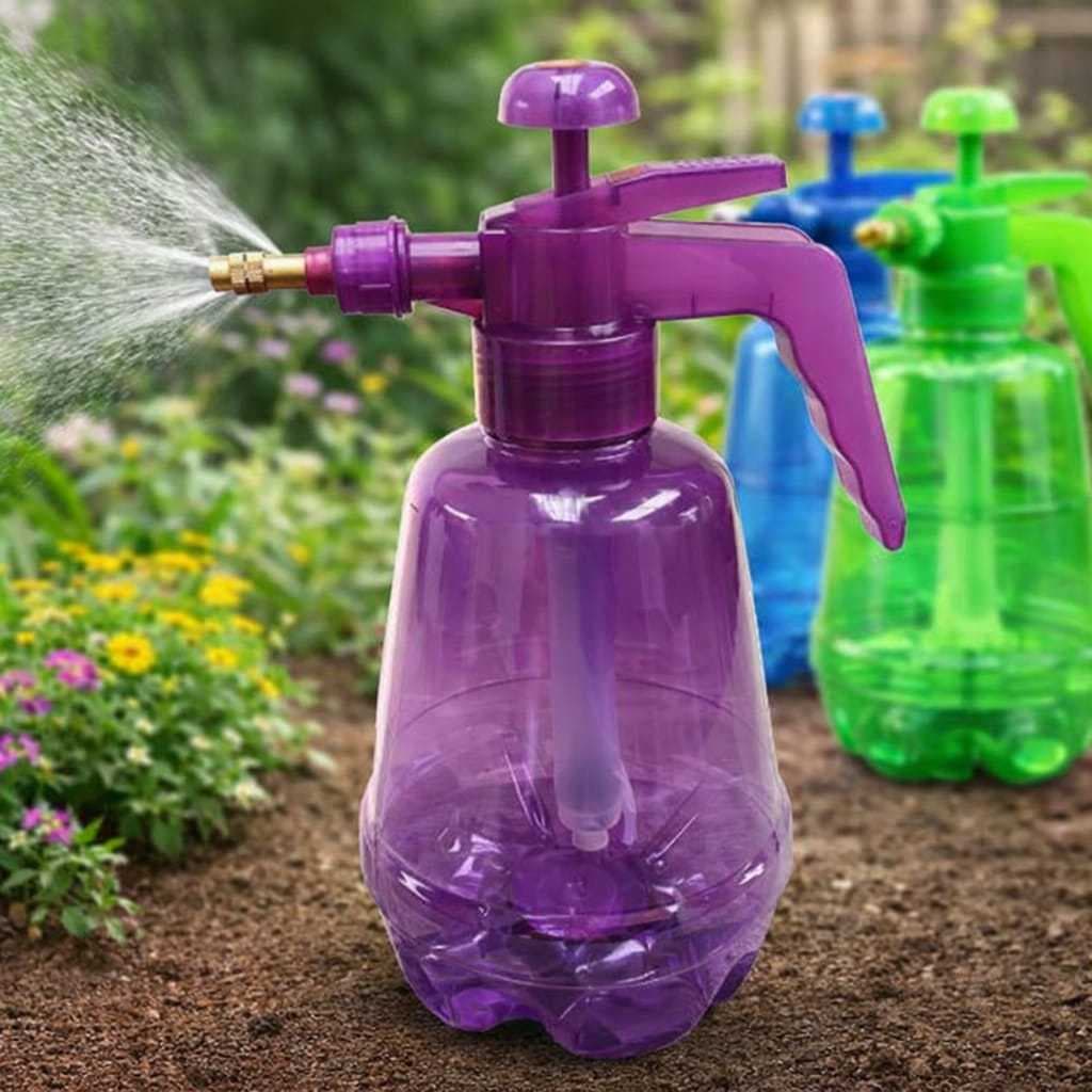 Pulverizador Pressão Manual 1,6 Litros Bico Regulável Jardim Plantas Limpeza