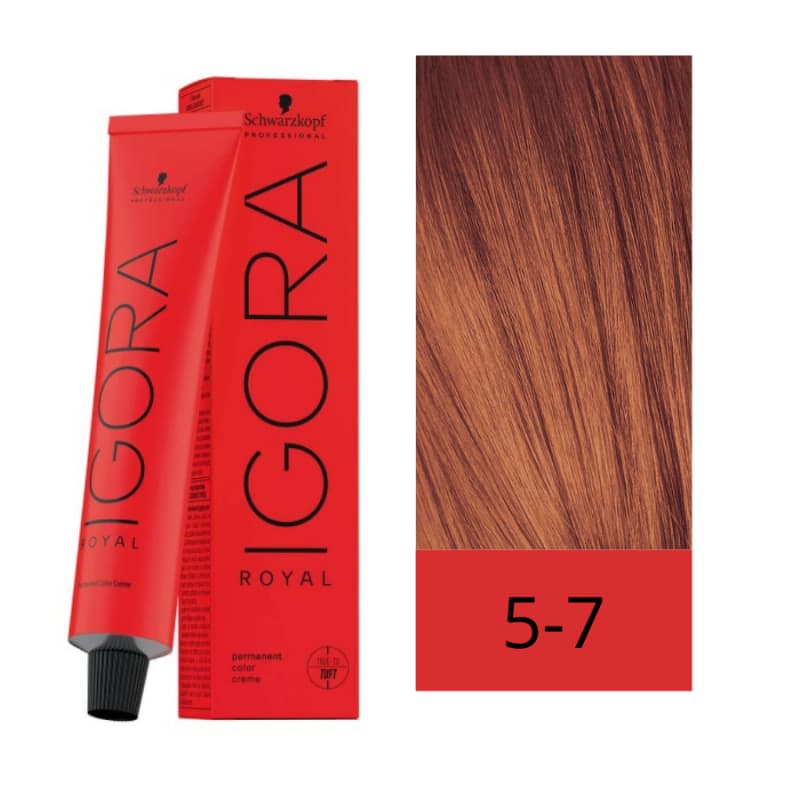 Coloração Igora Royal 5-7 Castanho Claro Cobre 60g