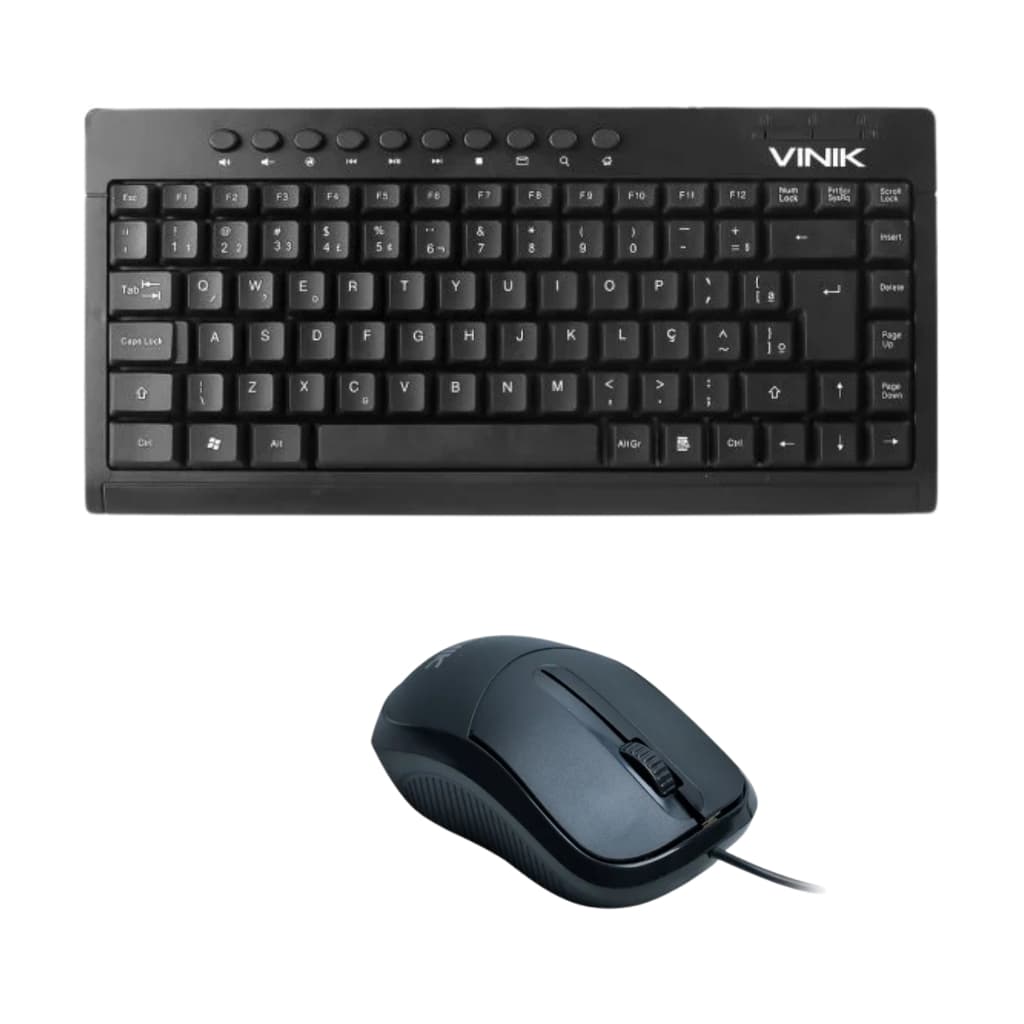 Combo Mini Teclado e Mouse - Vinik