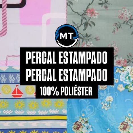 4 Metros Tecido Percal Estampado ( 4M x 2,40 Mts Largura )