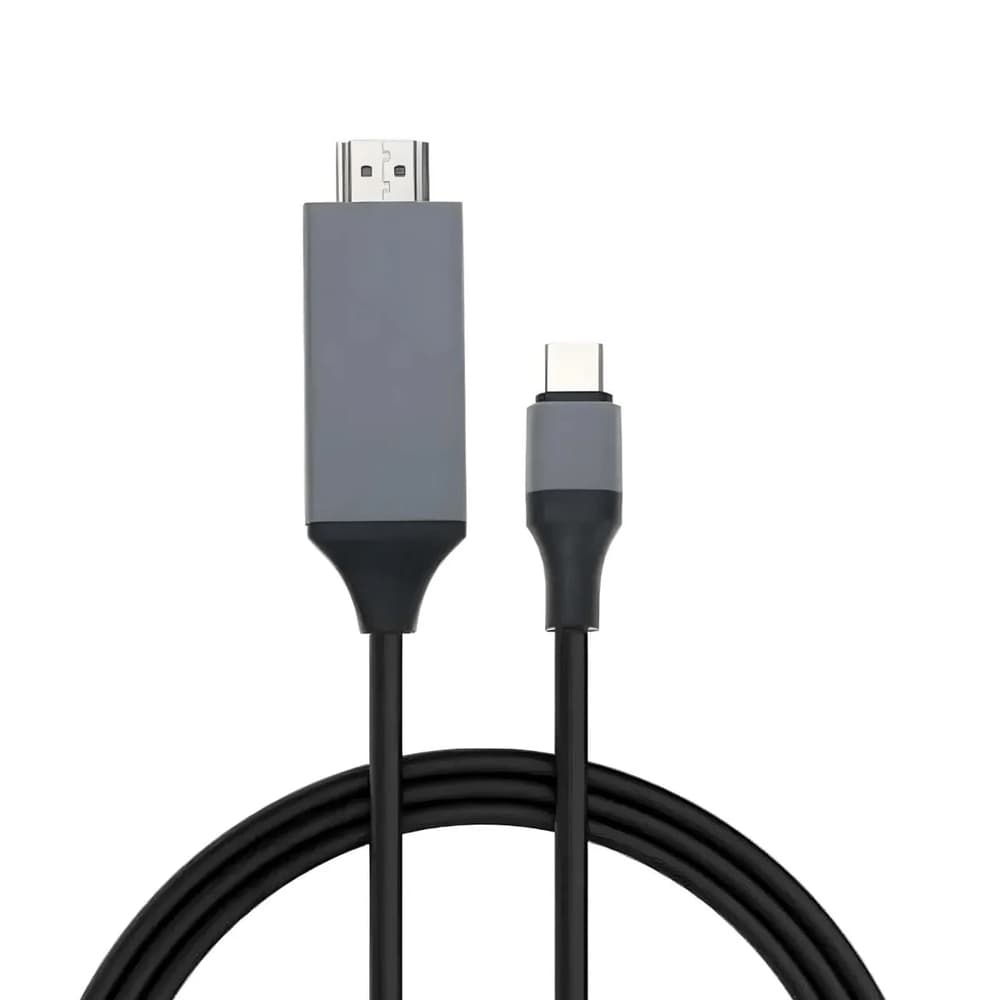 Cabo Usb-c Para Hdmi 4k 60hz 1.8m Ultra Hd Alta Definição Cinza