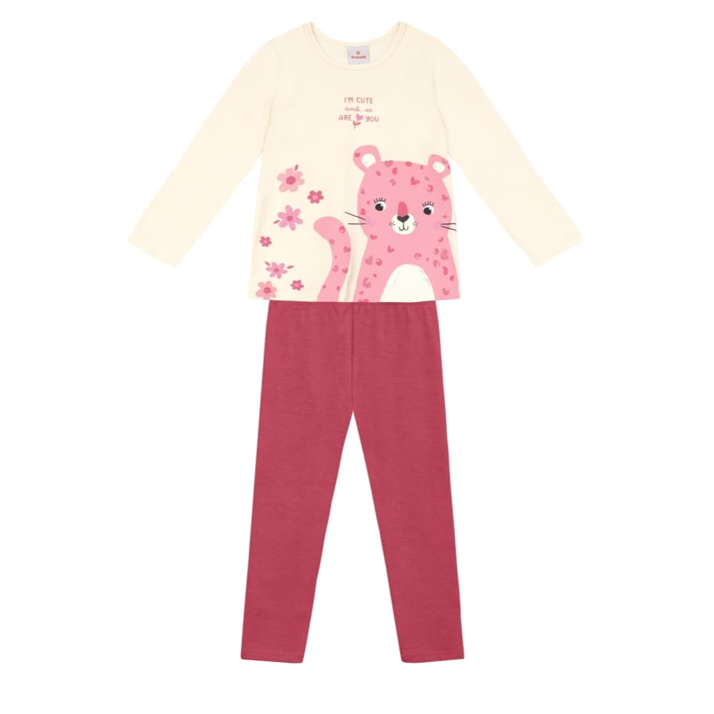 Conjunto Infantil Menina de Onça Brandili 56385