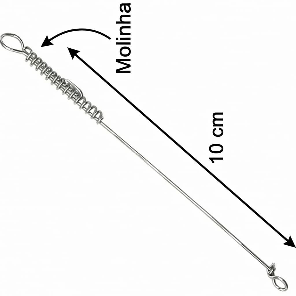 100 Castor Pesca Empate 24x10cm Traira Pesqueiro Piranha Rio Esportiva Acessorio Engate Rapido Praia