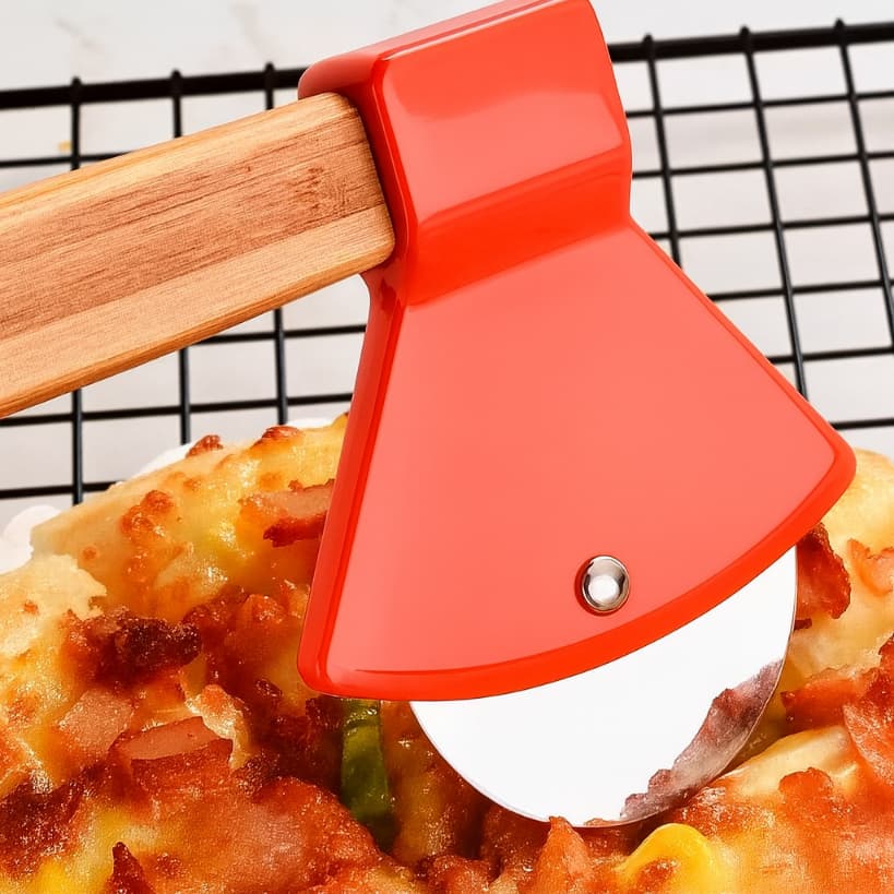 Cortador Pizza Machadinha de Massa Fatiador Carretilha 20x5 altura