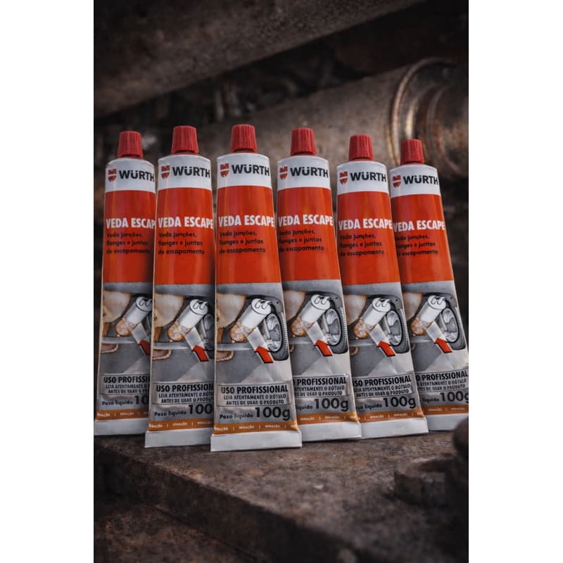Kit 6x Veda Escapamento Reparador Furo Vazamento Carro Moto Wurth
