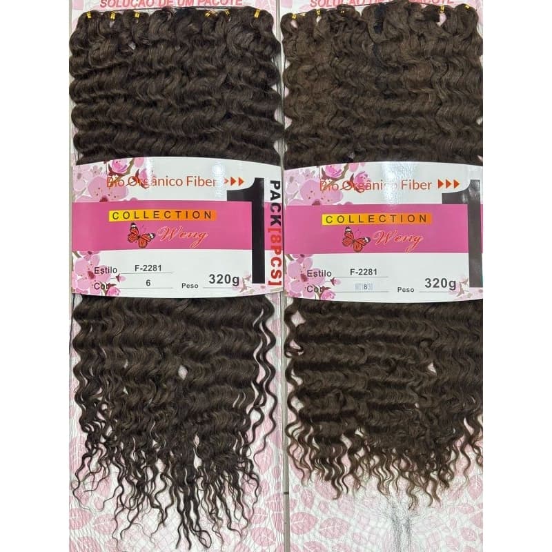 ￼Cabelo 100% Bio Orgânico Crochet Braid Fio a Fio 75cm 2281