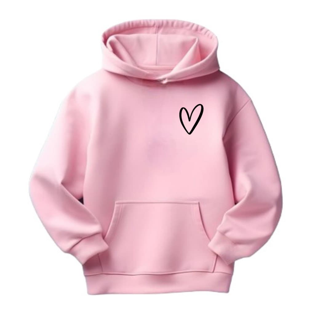 Blusa Moletom Infantil meninas Bolso Canguru Capuz Criança Escola