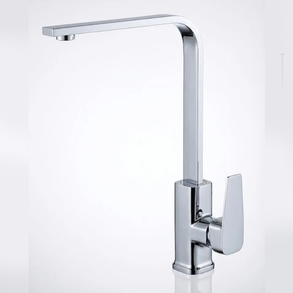 Torneira Cozinha Gourmet Monocomando Bica Alta 360 Misturador Quente Frio Inox Cromada Luxo Pesada