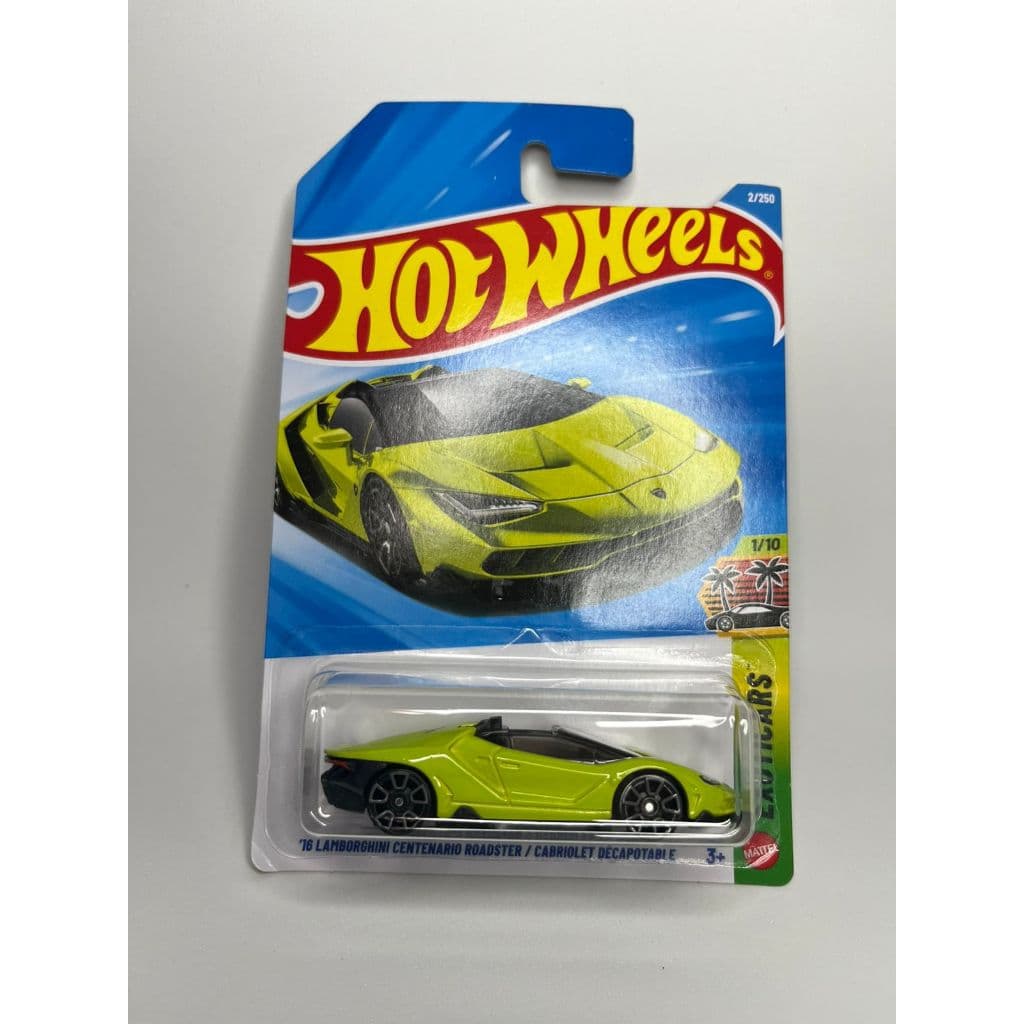 Carrinho Hot Wheels Original – '16 LAMBORGHINI CENTENARIO ROADSTER - Colecionável