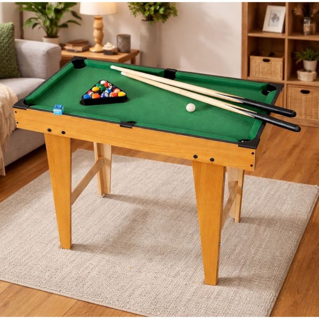 Mesa De Sinuca Bilhar Infantil Grande Tamanho 61x31x60