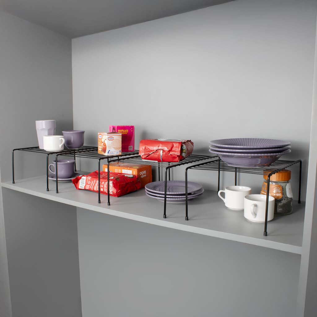 Kit 4 prateleiras organizadoras para armário cozinha Média 32cm