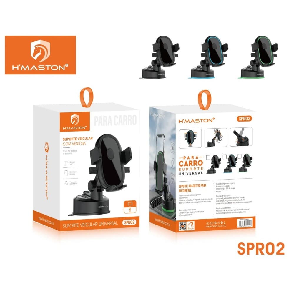 H'Maston SPR02 Suporte Veicular Universal 360°