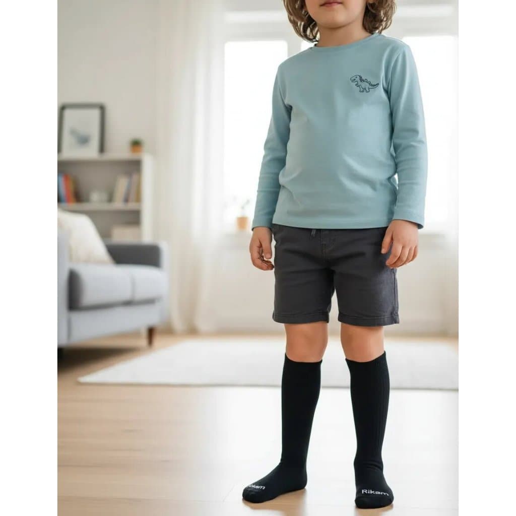 Meia 3/4 Infantil Cano Longo Algodão Rikam 88008