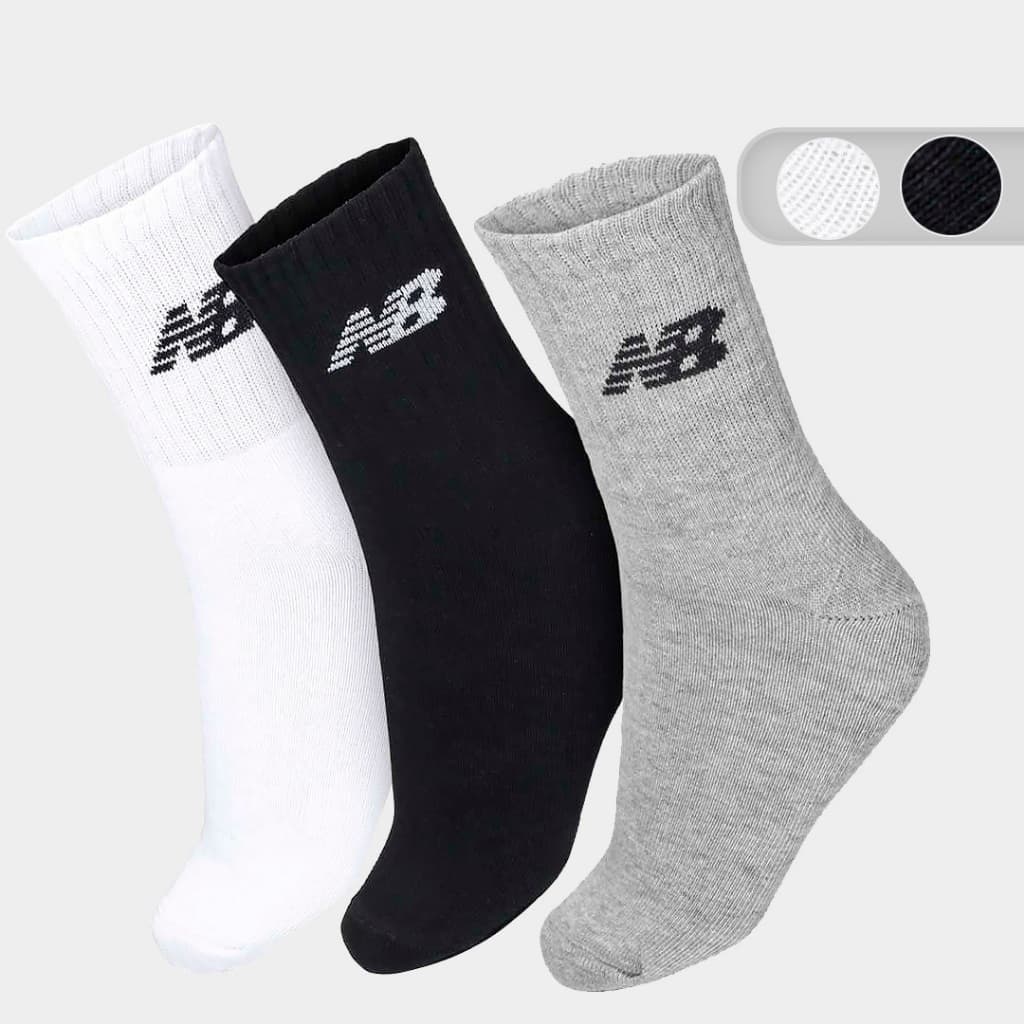 Meia Cano Alto Unissex Algodao Kit 3 Pares Lifestyle New Balance NB32A