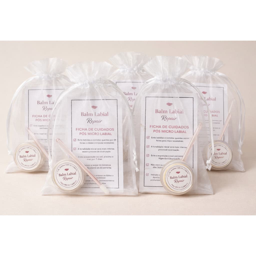 Kit Home Care Pós Micropigmentação Labial Premium – Balm + Cuidados Labiais