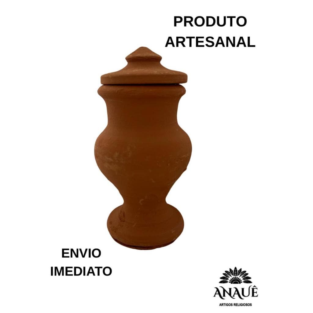 Quartinha de Barro 16cm Sem Asa Assentamento Fundamento Umbanda Candomble