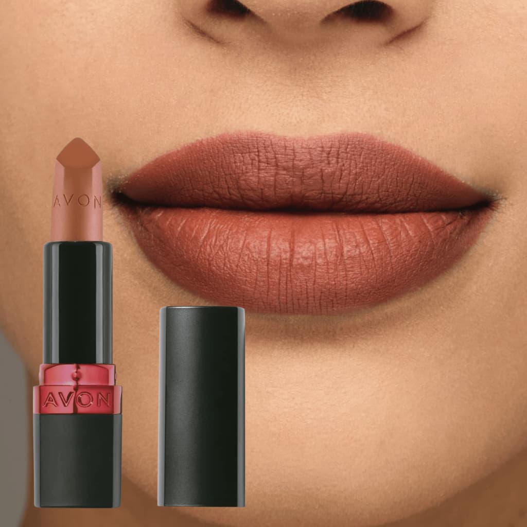 Batom Matte Nude Terracota Avon – Cor Sofisticada, Alta Fixação e Efeito Aveludado