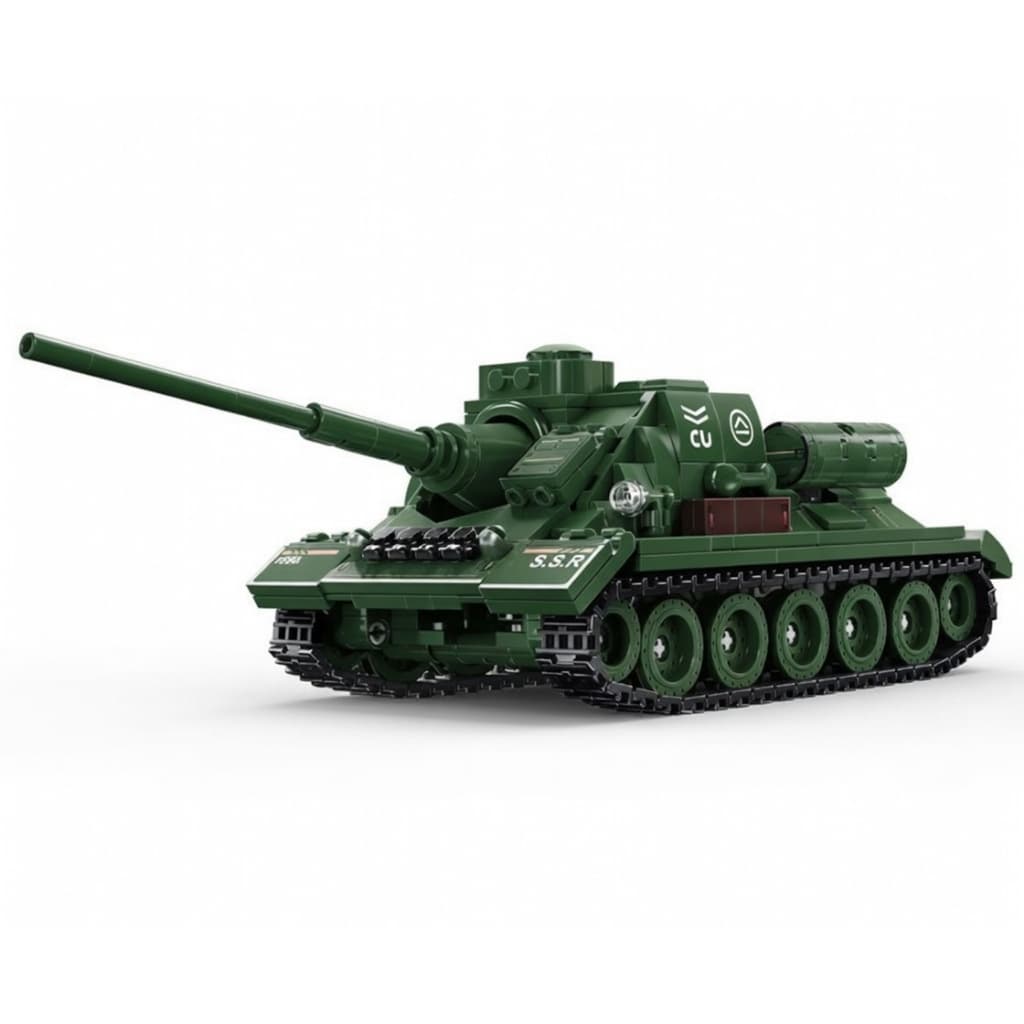 Bloco de Montar Tanque Russo Su100 WW2