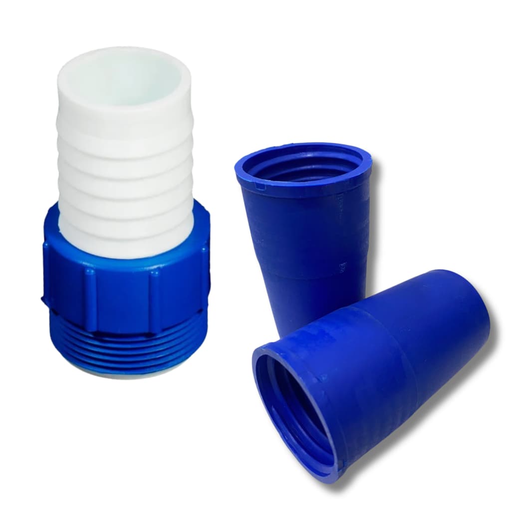 Kit Com 2 Ponteiras + Adaptador Para Mangueira De Piscina