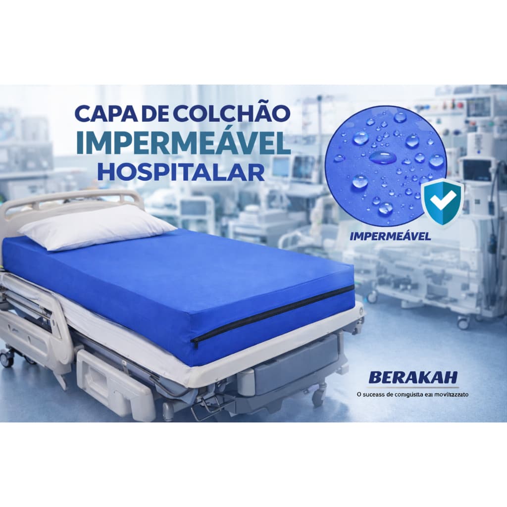 Capa Protetora para Colchão Solteiro Hospitalar