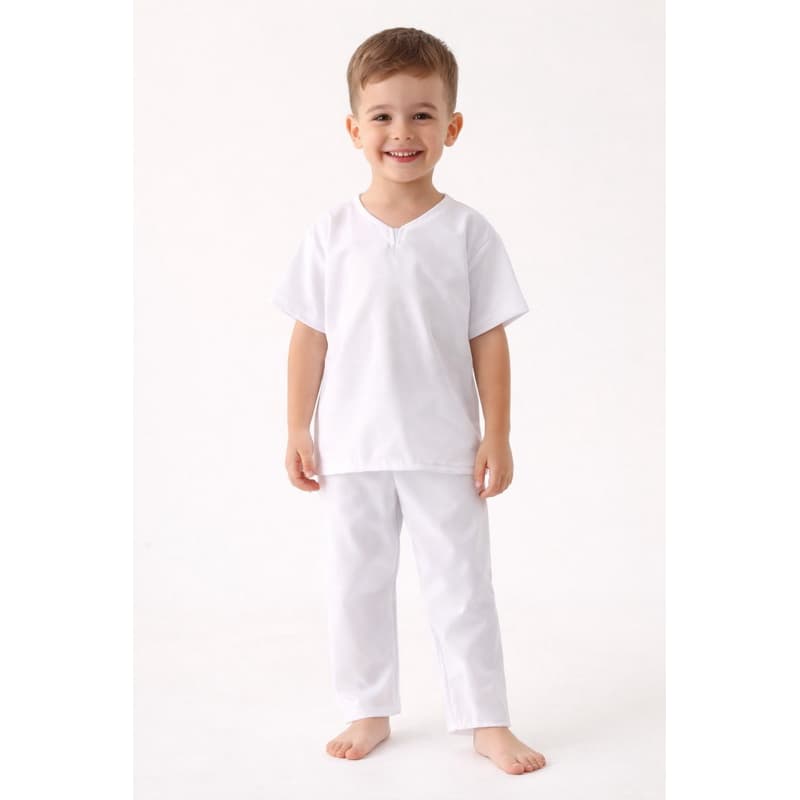 Umbanda Candomblé Conjunto Masculino Oxford Infantil 2 ao 10 Envio Rápido