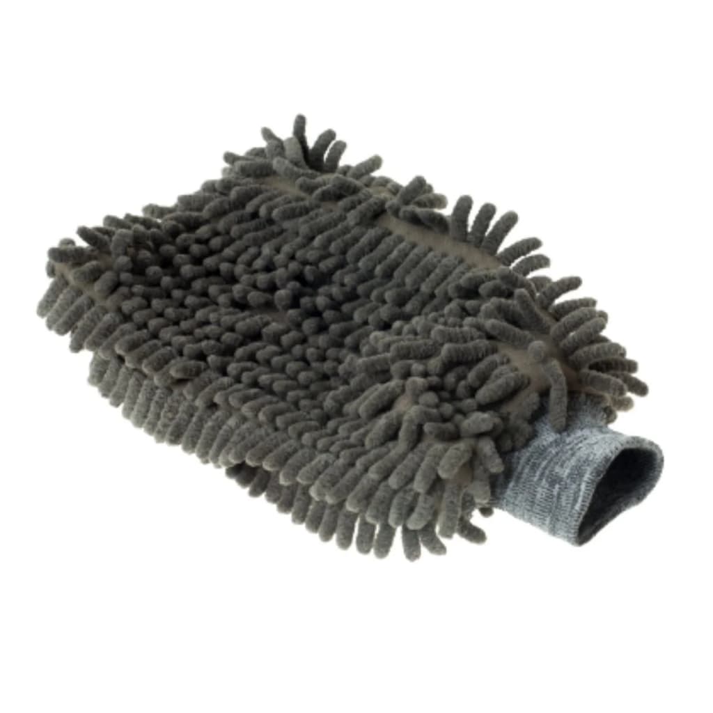 Luva De Microfibra Chenille Lavagem Automotiva Carro Moto Detailer