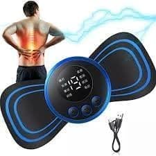 MINI MASSAGEADOR ELÈTRICO PORTÀTIL RECARREGÀVEL- RELAXAMENTO CORPORAL COR AZUL