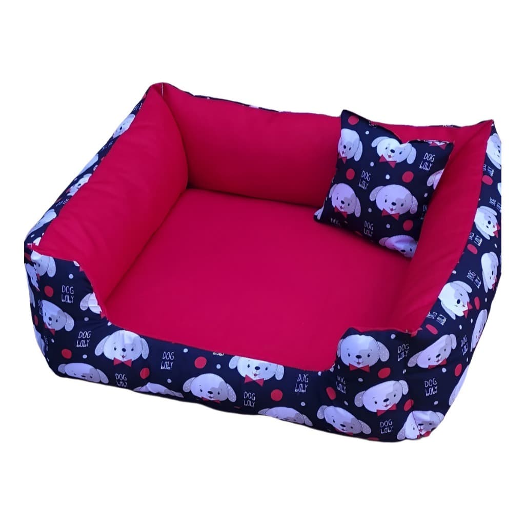Cama Para Pet Médio Até 12Kg Lavável Caminha De Cachorro M Com Zíper Super Confortável