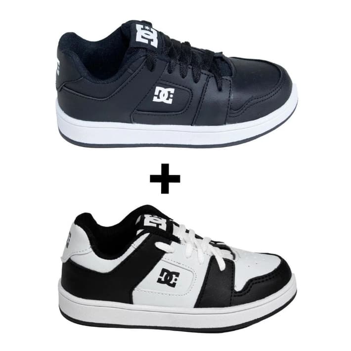 Kit Tênis Infantil DC Shoes Skatista STYLUSMEGA