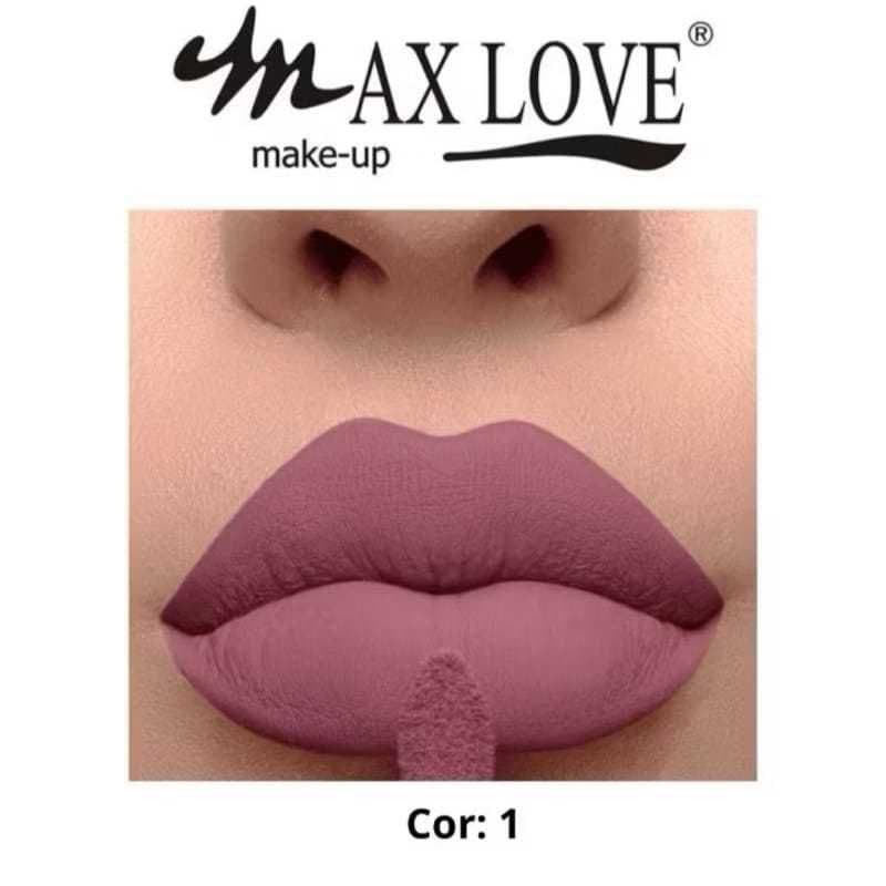 Batom Líquido Matte 24H Nude Rose Max love