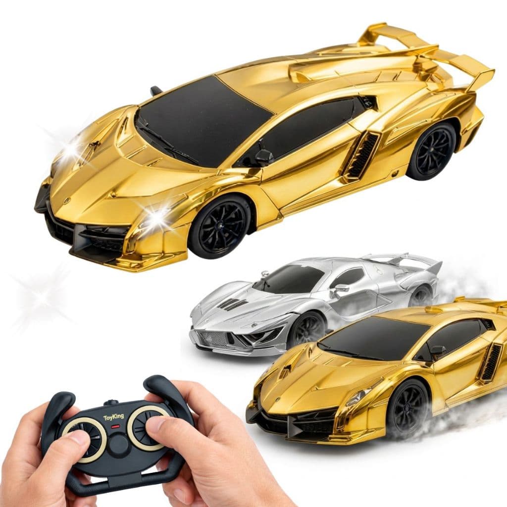 Carrinho De Controle Remoto Super Esportivo Acende Farol de Led Ferrari Lamborghini Brinquedo Menino