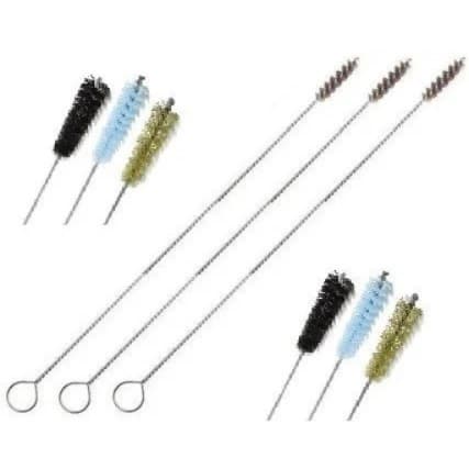 Kit 3 Escovas Armas Longas Crina/Latao/Nylon Limpeza Rifle Espingarda