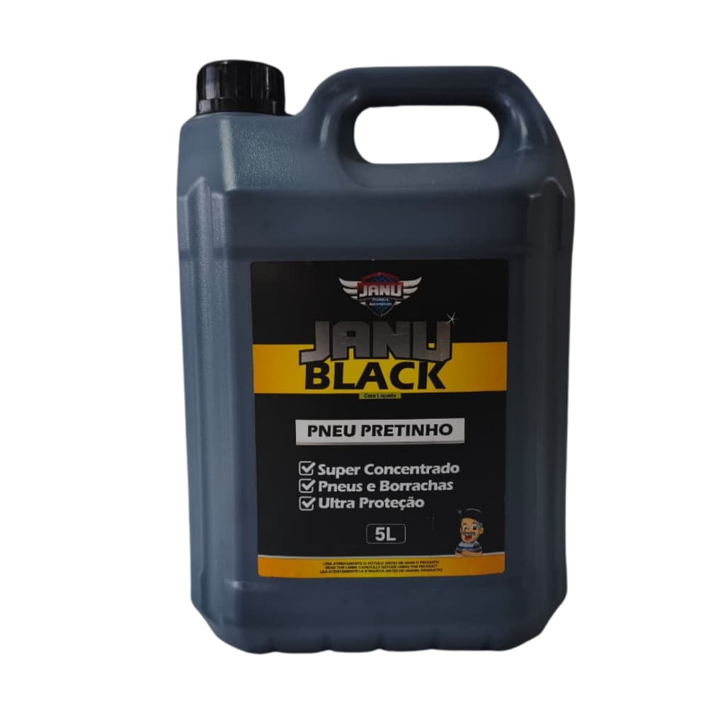 Renovador De Pneus E Borrachas Janu Black 5L Cera Líquida Preta