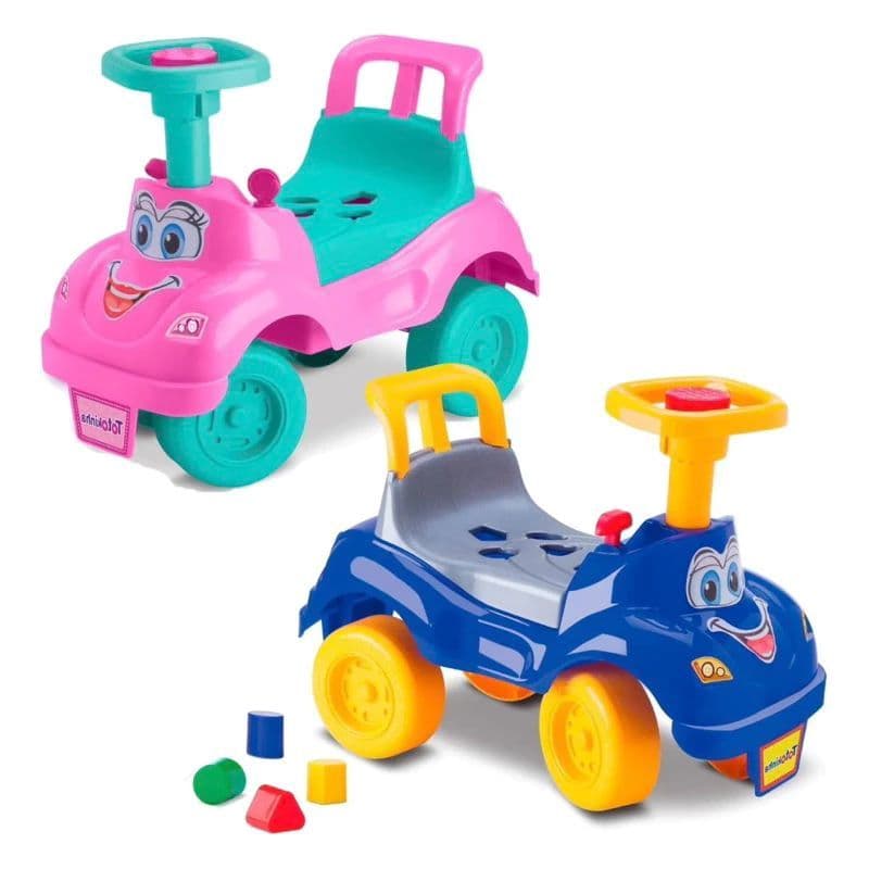 TOTOKINHA QUADRICICLO INFANTIL CLÁSSICA ROSA/AZUL - de 1 a 3 anos