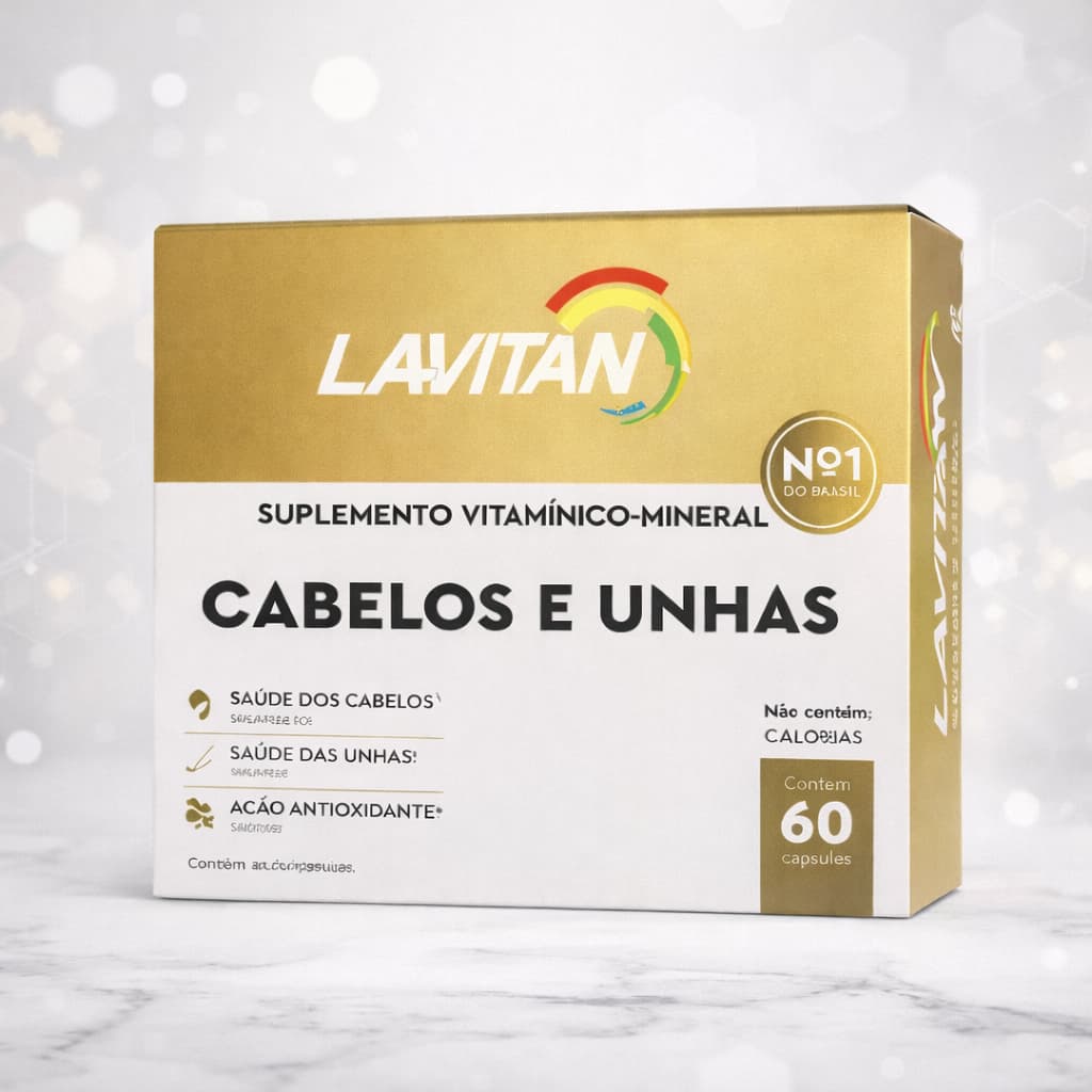 Lavitan Vitamina Cabelos e Unhas com 60 Cápsulas
