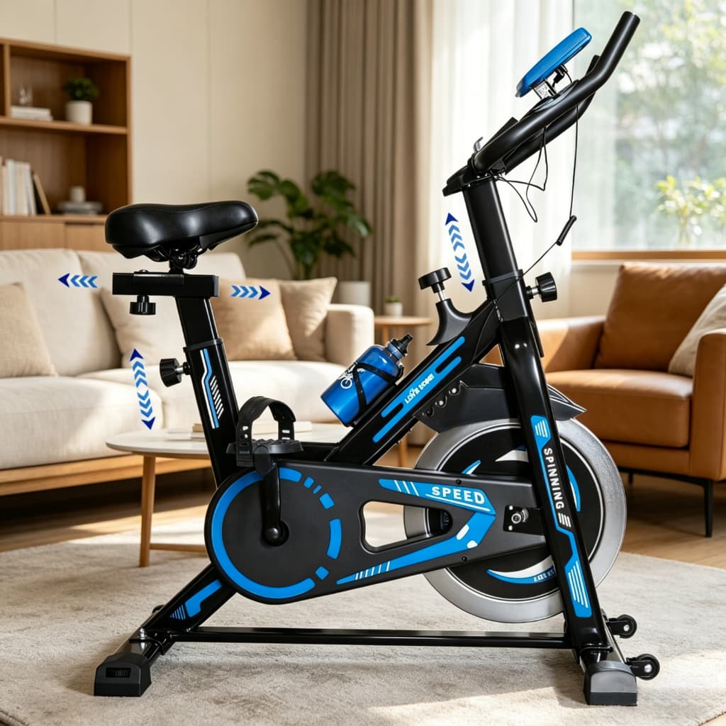 Bicicleta Spinning bicicleta ergometrica Para Exercícios Profissional Sport Suporta até Para Uso Doméstico e Silenciosa