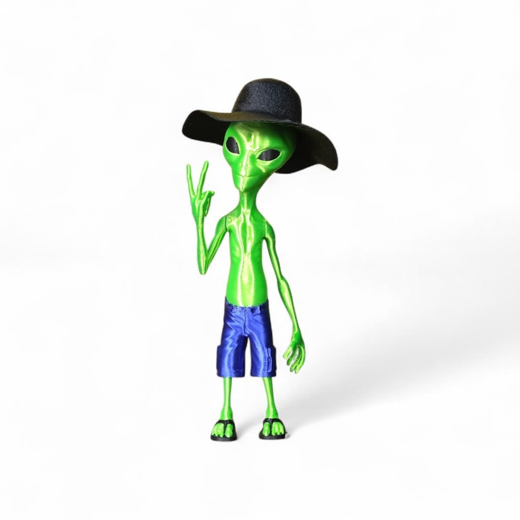 Et Chapéu Cata Ovo Boneco Alienígena Extraterrestre 21cm Varias Cores Unico 21cm Descolado