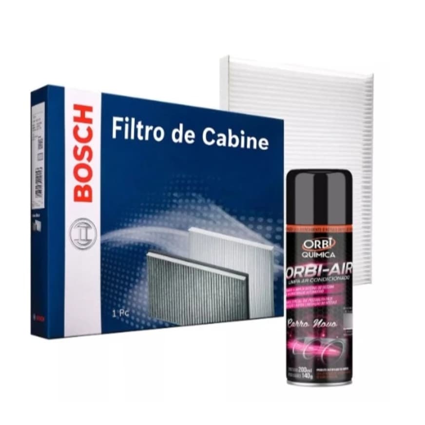 Filtro Ar Condicionado + Higienizador Palio Strada Siena Idea Palio Wekeend Fiat Fire 2000 A 2020