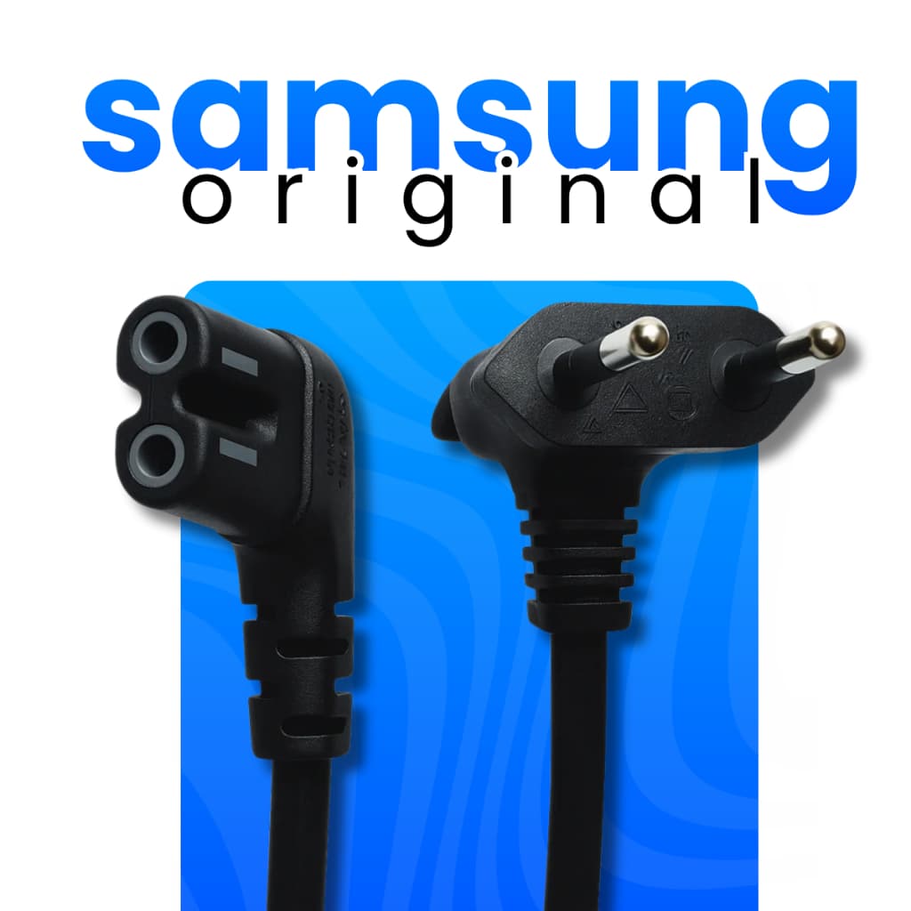 Cabo De Força Bipolar 90° Samsung 2.5A Compatível TV Impressora Monitor Notebook