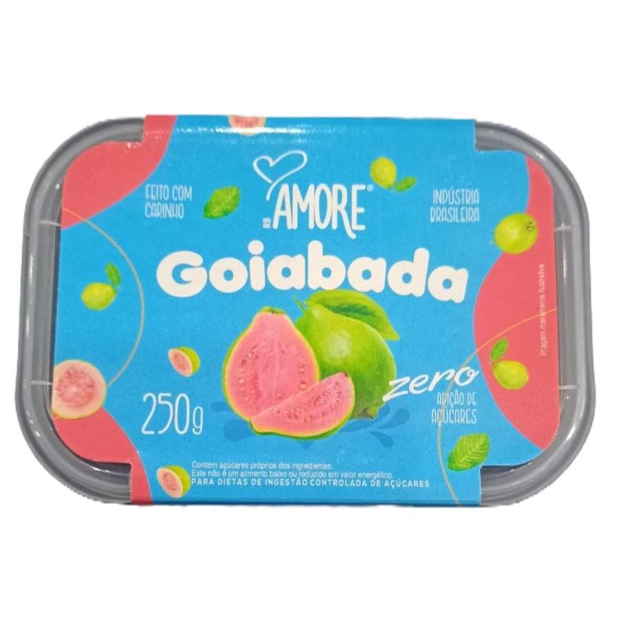 GOIABADA ZERO ADIÇÃO DE AÇUCARES AMORE 250 GRS + GOIABADA LISA  + GOIABADA ZERO + GOIABADA DELICIOSA + GOIABADA AMORE